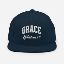 Load image into Gallery viewer, Grace Ephesians 2:8 Snapback Hat – Christian Embroidered Cap