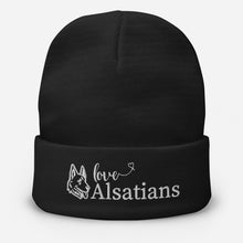 Load image into Gallery viewer, German Shepherd Gift - Alsatian Love Embroidered Beanie,