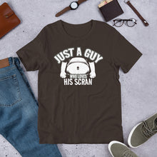 Load image into Gallery viewer, Funny Food T Shirt - Geordie Gift Just a Guy Who Loves His Scran