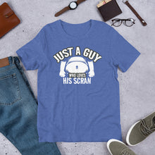 Load image into Gallery viewer, Funny Food T Shirt - Geordie Gift Just a Guy Who Loves His Scran