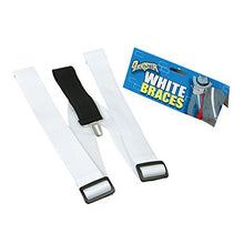 Load image into Gallery viewer, Dreamzfit - Adult Men's King of Pop Michael Jackson Rockstar Dance Gangster Cosplay Fancy Dress, WHITE FEDORA HAT + WHITE BRACES + SEQUIN GLOVE + AVIATOR SHADES, Adult One Suize