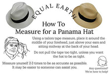 Load image into Gallery viewer, Equal Earth New Genuine Panama Hat Rolling Folding Authentic & Fair trade Natural (59cm)
