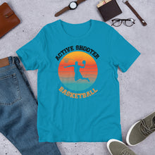 Load image into Gallery viewer, Active Shooter Basketball t shirt | j and p hats
