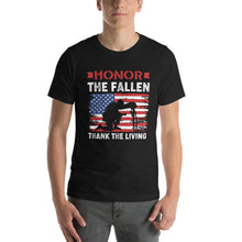 Load image into Gallery viewer, Honoring The Fallen Thank The Living Shirt, Memorial Day 2022 Tee, Veteran's Da | j and p hats