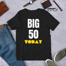 Load image into Gallery viewer, 50th Birthday gift   Printed T Shirt | j and p hats