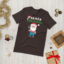 Load image into Gallery viewer, Farmer Christmas T shirt | j and p hats