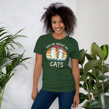 Load image into Gallery viewer, ask me about my cat shirt - j and p hats