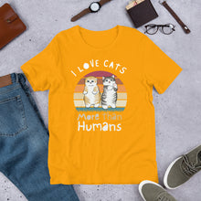 Load image into Gallery viewer, I love cats more than Humans | j and p hats