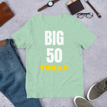 Load image into Gallery viewer, 50th Birthday gift   Printed T Shirt | j and p hats