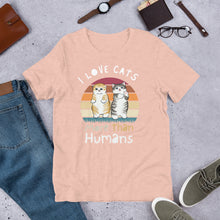 Load image into Gallery viewer, I love cats more than Humans | j and p hats