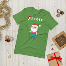 Load image into Gallery viewer, Farmer Christmas T shirt | j and p hats