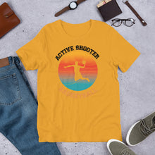 Load image into Gallery viewer, Active Shooter Basketball t shirt | j and p hats