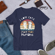 Load image into Gallery viewer, I love cats more than Humans | j and p hats