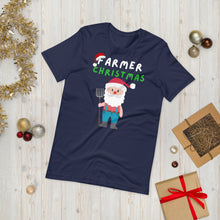 Load image into Gallery viewer, Farmer Christmas T shirt | j and p hats