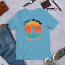 Load image into Gallery viewer, Active Shooter Basketball t shirt | j and p hats