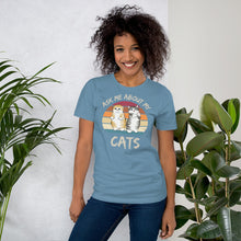 Load image into Gallery viewer, ask me about my cat shirt - j and p hats