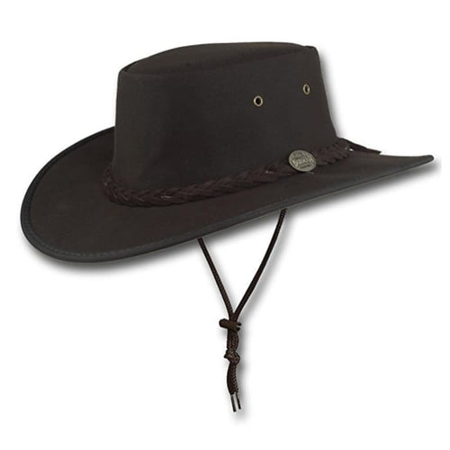 Oilskin Hat - BARMAH HAT 1050 OILSKIN BROWN-J and p hats -