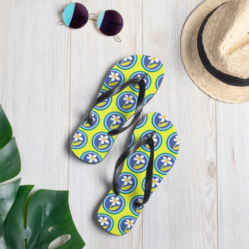 Holiday flip flops , holiday print flip flops ,custom flip flops -  j and p hats