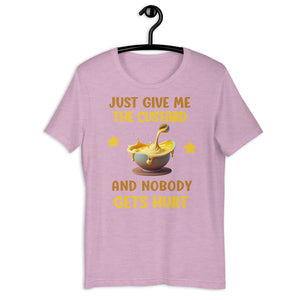 Custard Gift - Funny Food T shirt - j and p hats 